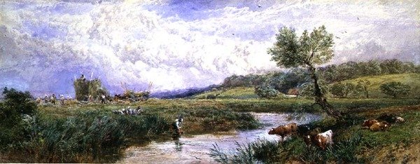 Innhøstningstid av Myles Birket Foster