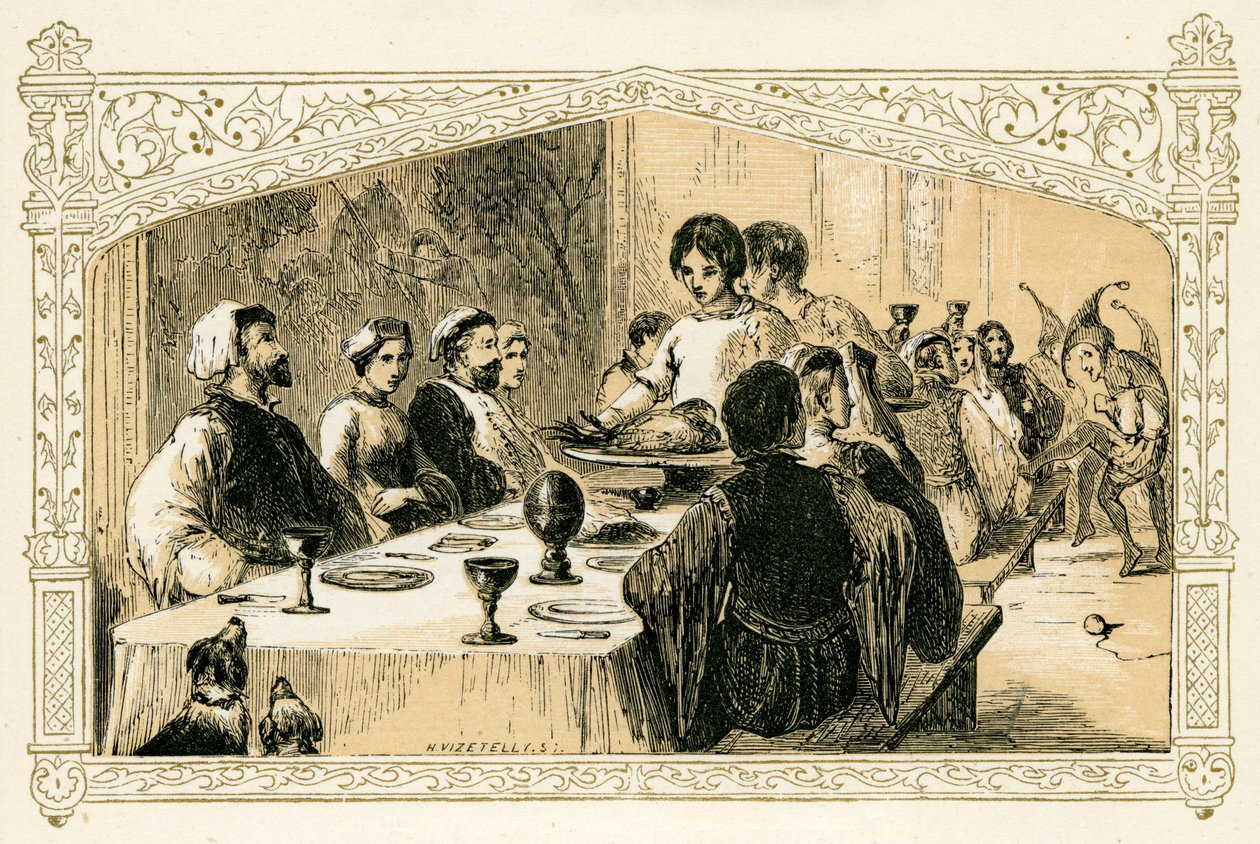 Middelalderjulefest av Myles Birket Foster