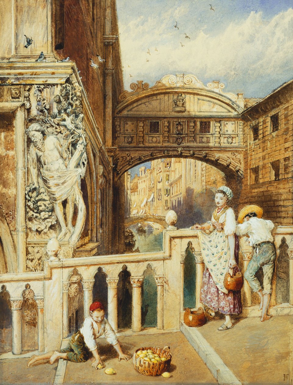 Sukkenes bro, Venezia, av Myles Birket Foster