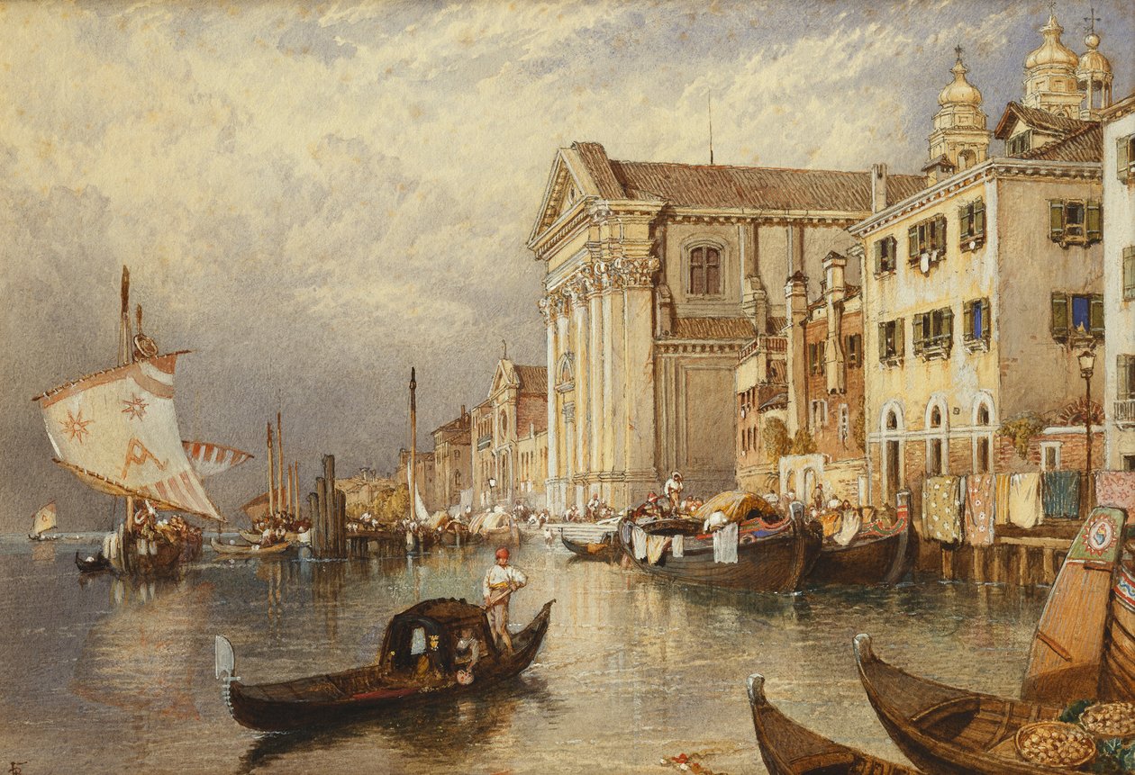Kirken Santa Maria del Rosario eller Gesuati, Venezia, av Myles Birket Foster