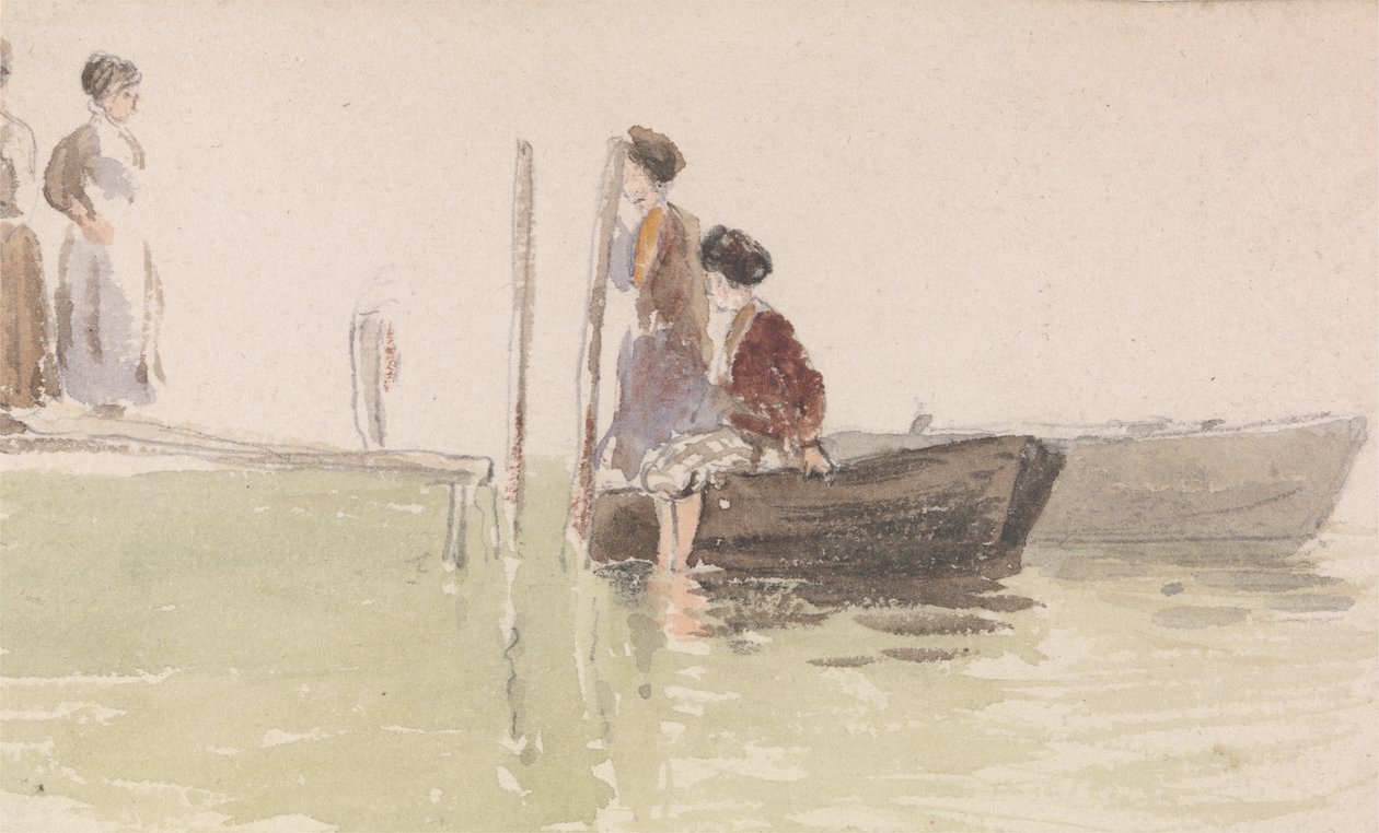 The Jetty av Myles Birket Foster