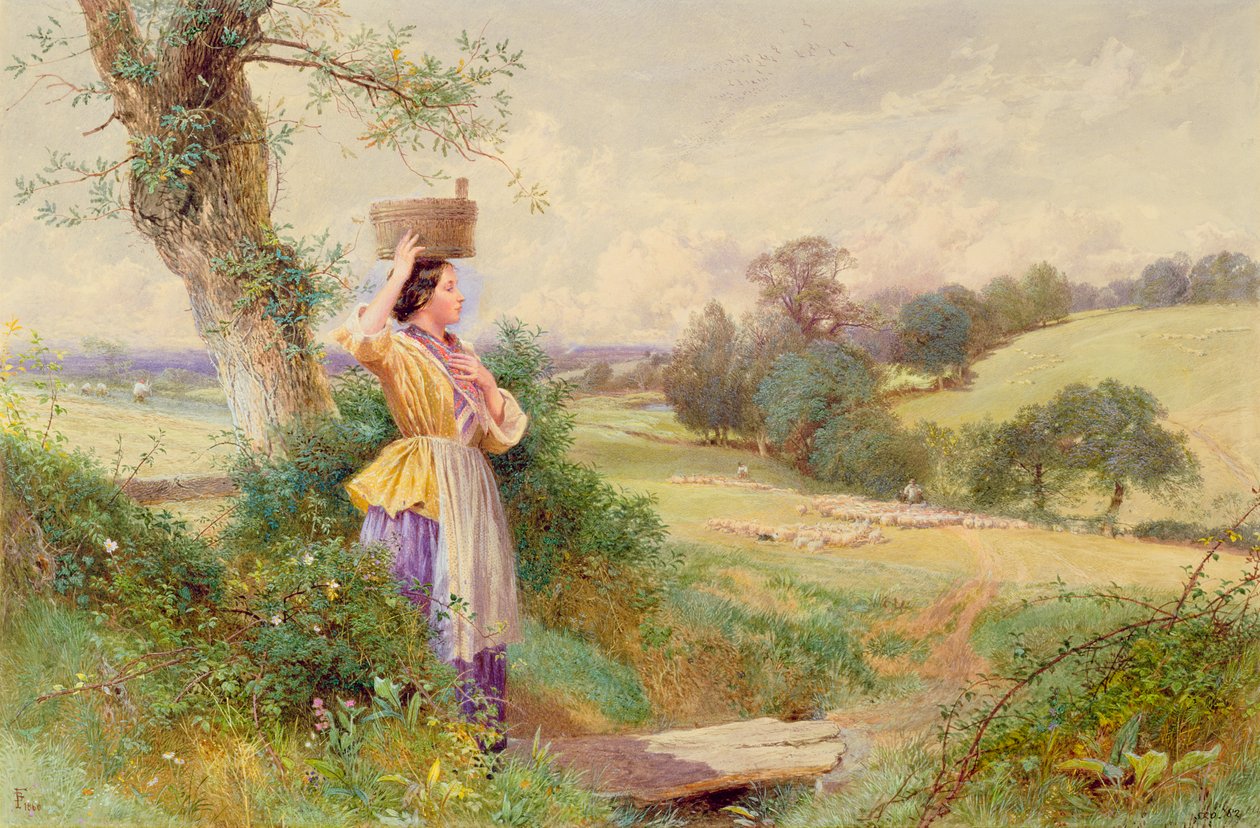 Melkejenta av Myles Birket Foster
