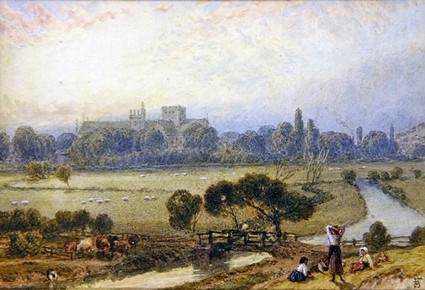 Winchester (akvarell på papir) av Myles Birket Foster