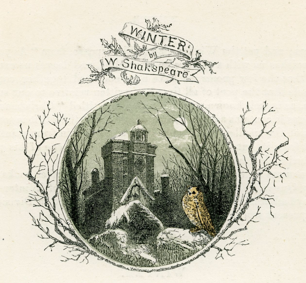 Winter av William Shakespeare av Myles Birket Foster