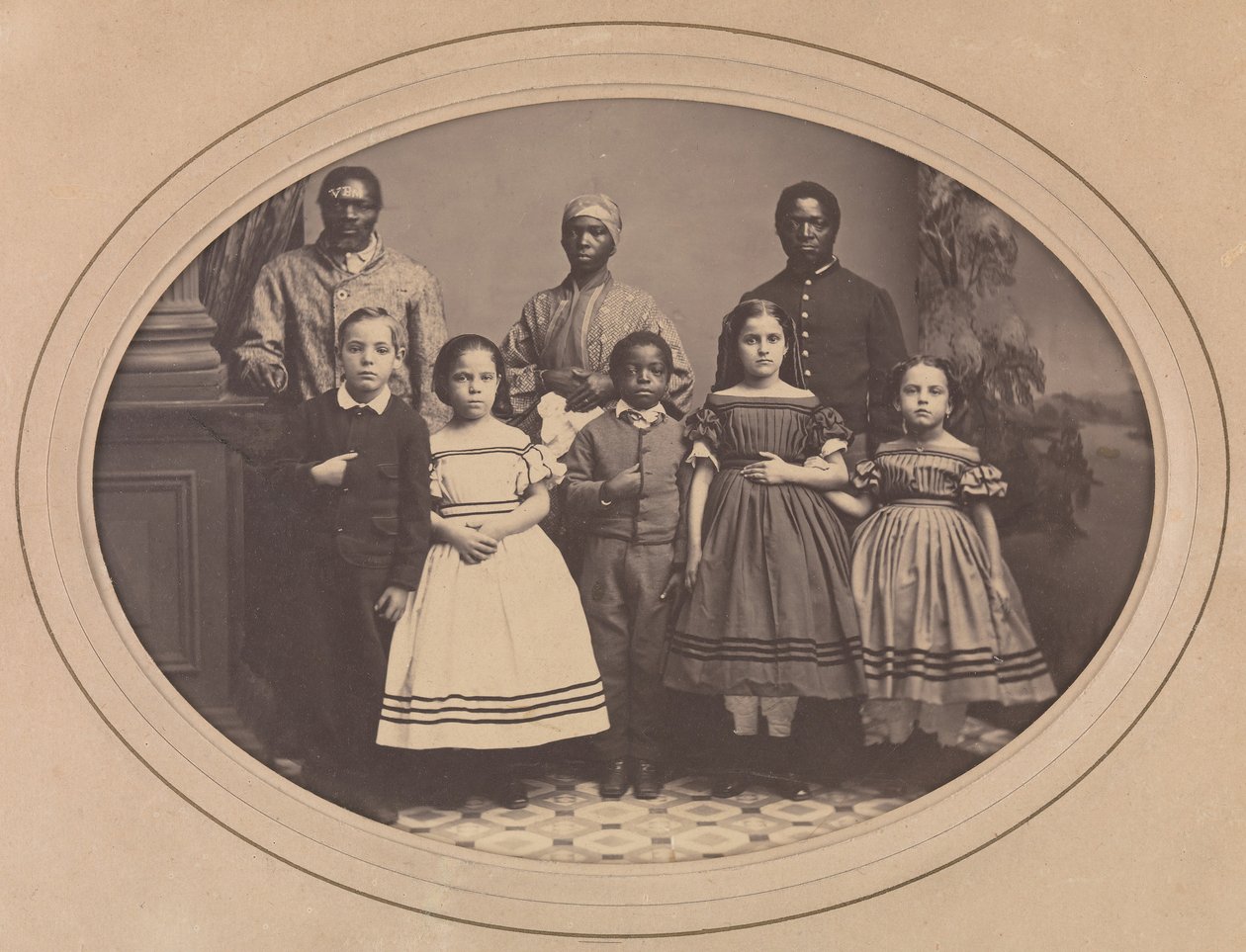 Frigjorte slaver hentet fra Louisiana av oberst George H. Banks, desember 1863. av Myron H. Kimball