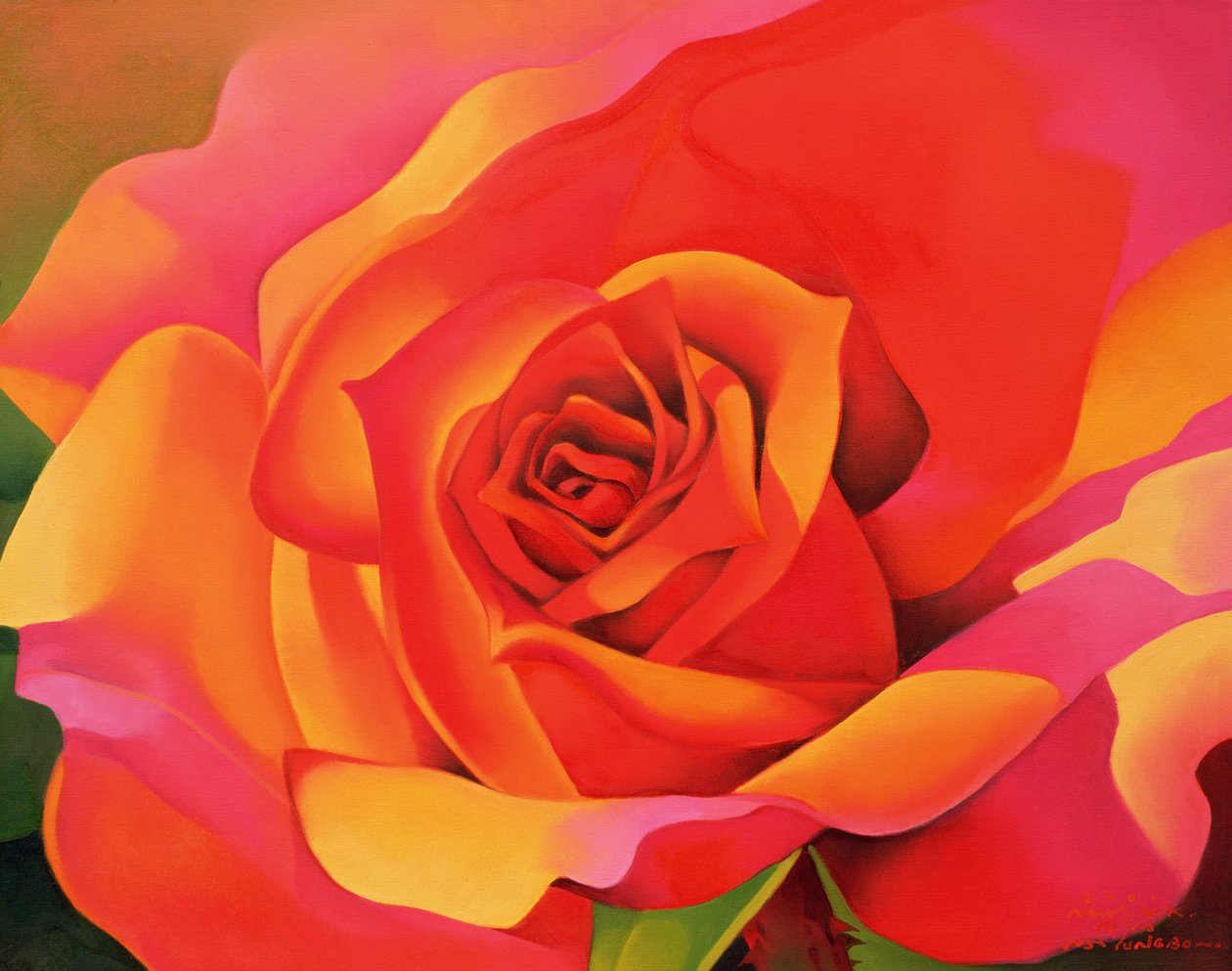 A Rose - Transformation into the Sun, 2001 av Myung Bo Sim