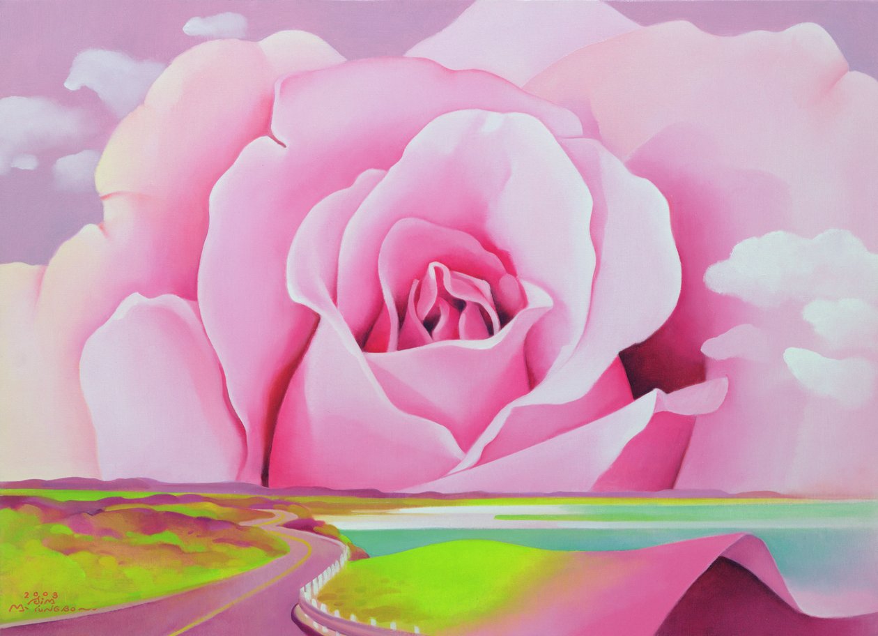 The Rose, 2003 (olje på lerret) av Myung Bo Sim