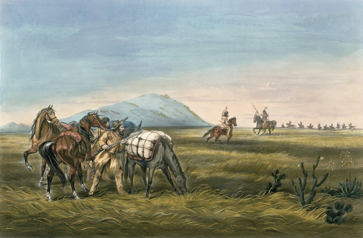 A Parley, forberedt på en nødsituasjon, 1866 av N. and Ives, J.M. Currier