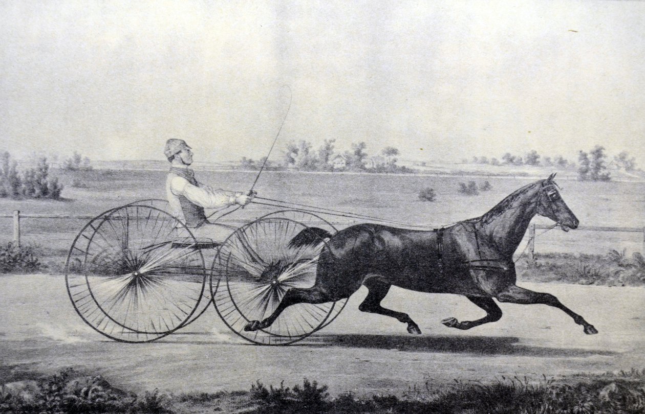 Currier & Ives Illustrasjon 1800-tallet. Flora tempel av N. and Ives, J.M. Currier