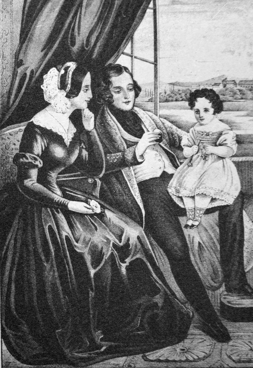 Currier & Ives Illustrasjon 1800-tallet. Gift av N. and Ives, J.M. Currier