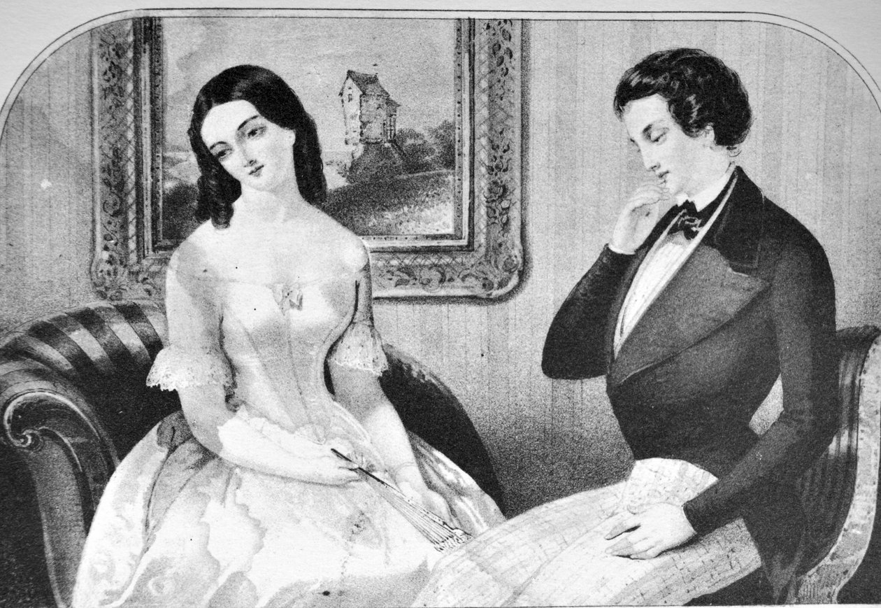 Currier & Ives Illustrasjon 1800-tallet. Dukker opp spørsmålet av N. and Ives, J.M. Currier