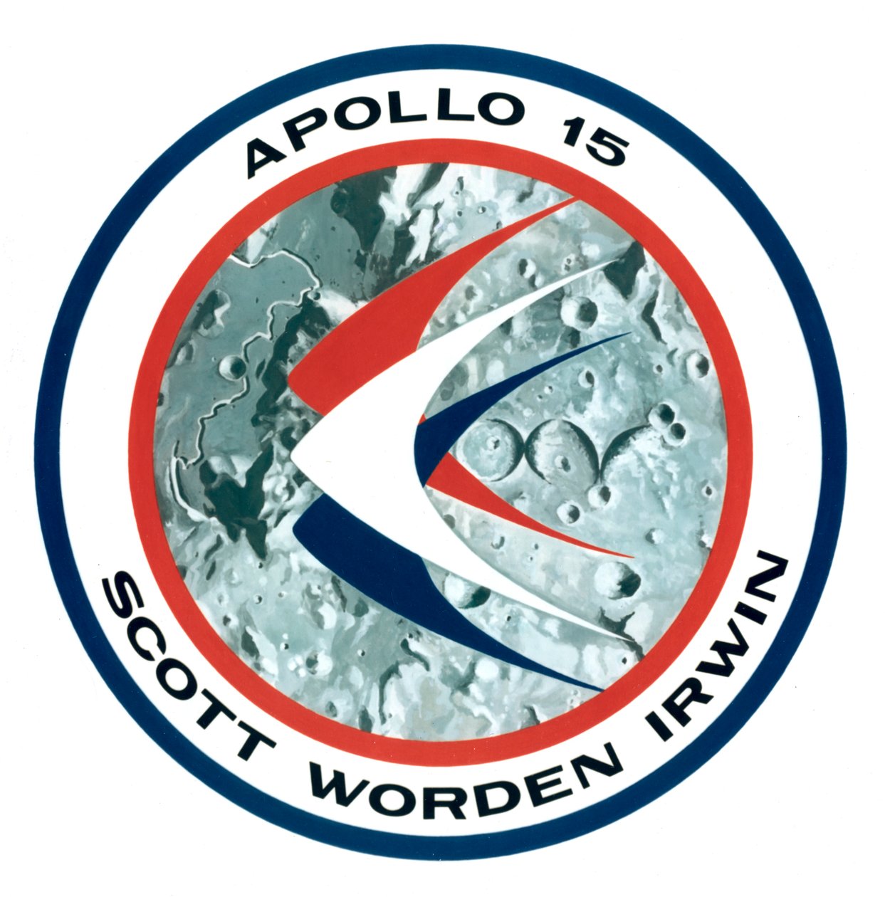 Apollo 15 måneoppdragsinsignier, 1971. av NASA Images