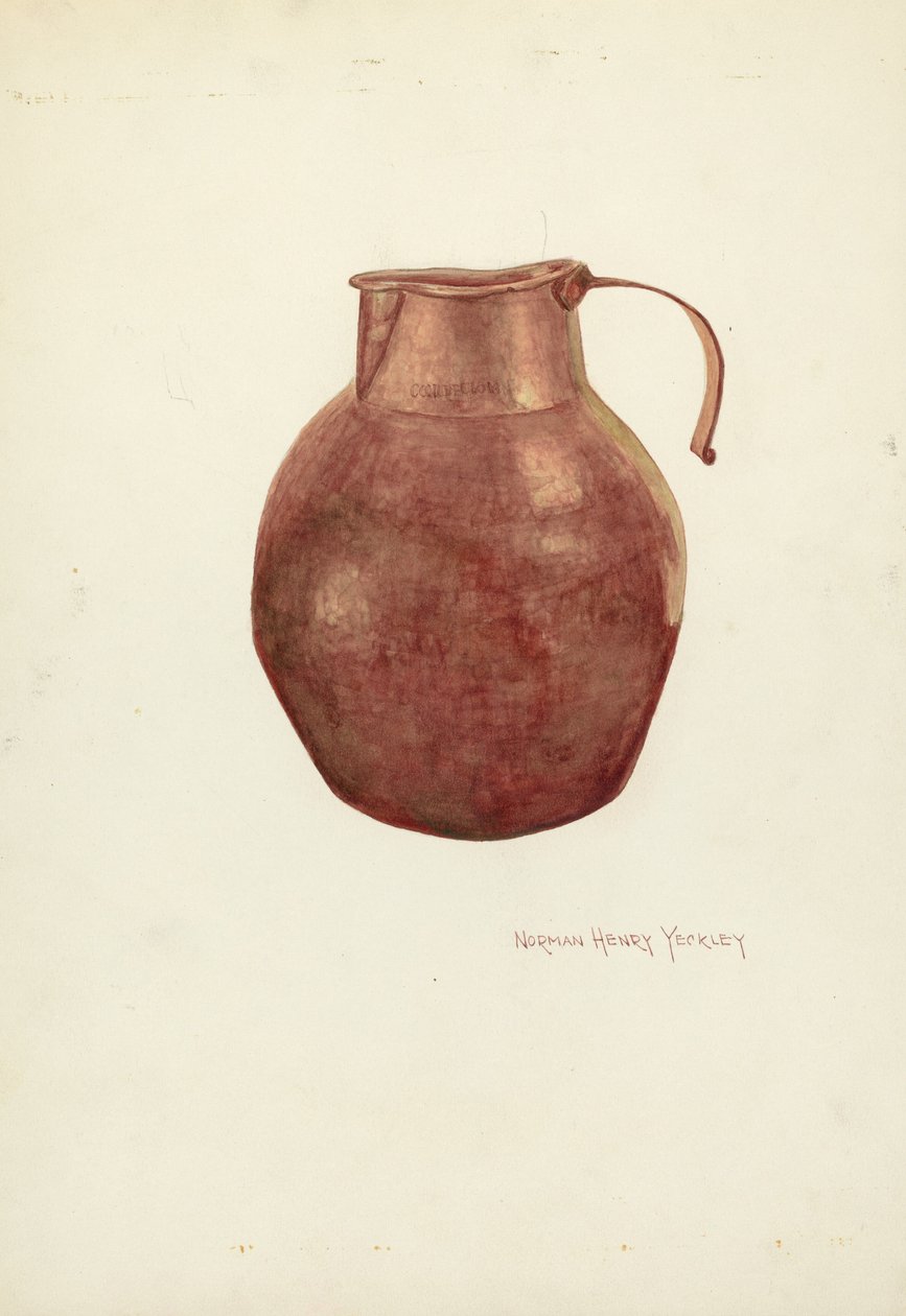 Kobberkanne av N.H. Yeckley