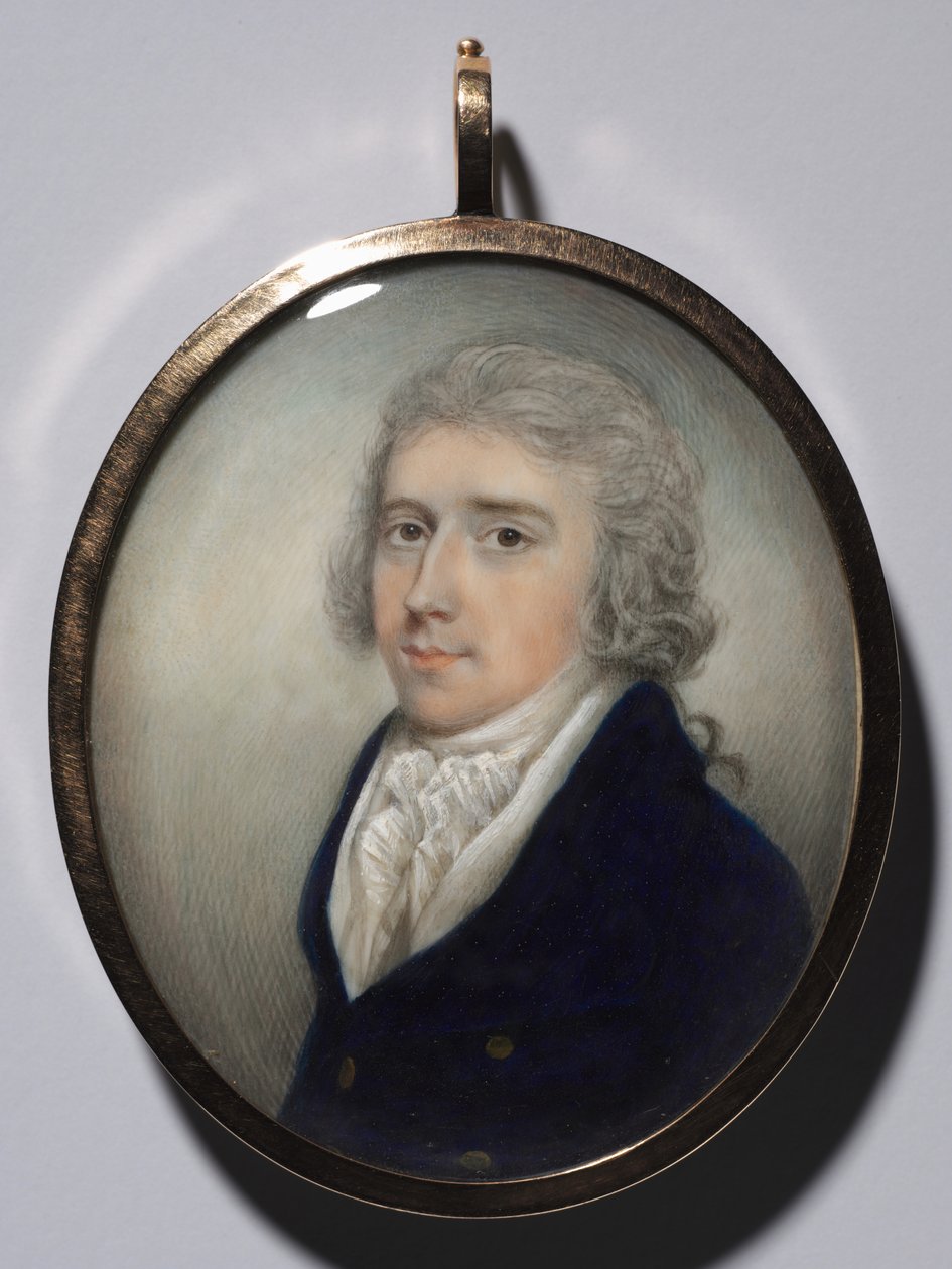 Portrett av en mann, ca. 1795-1800. av N*** Freese