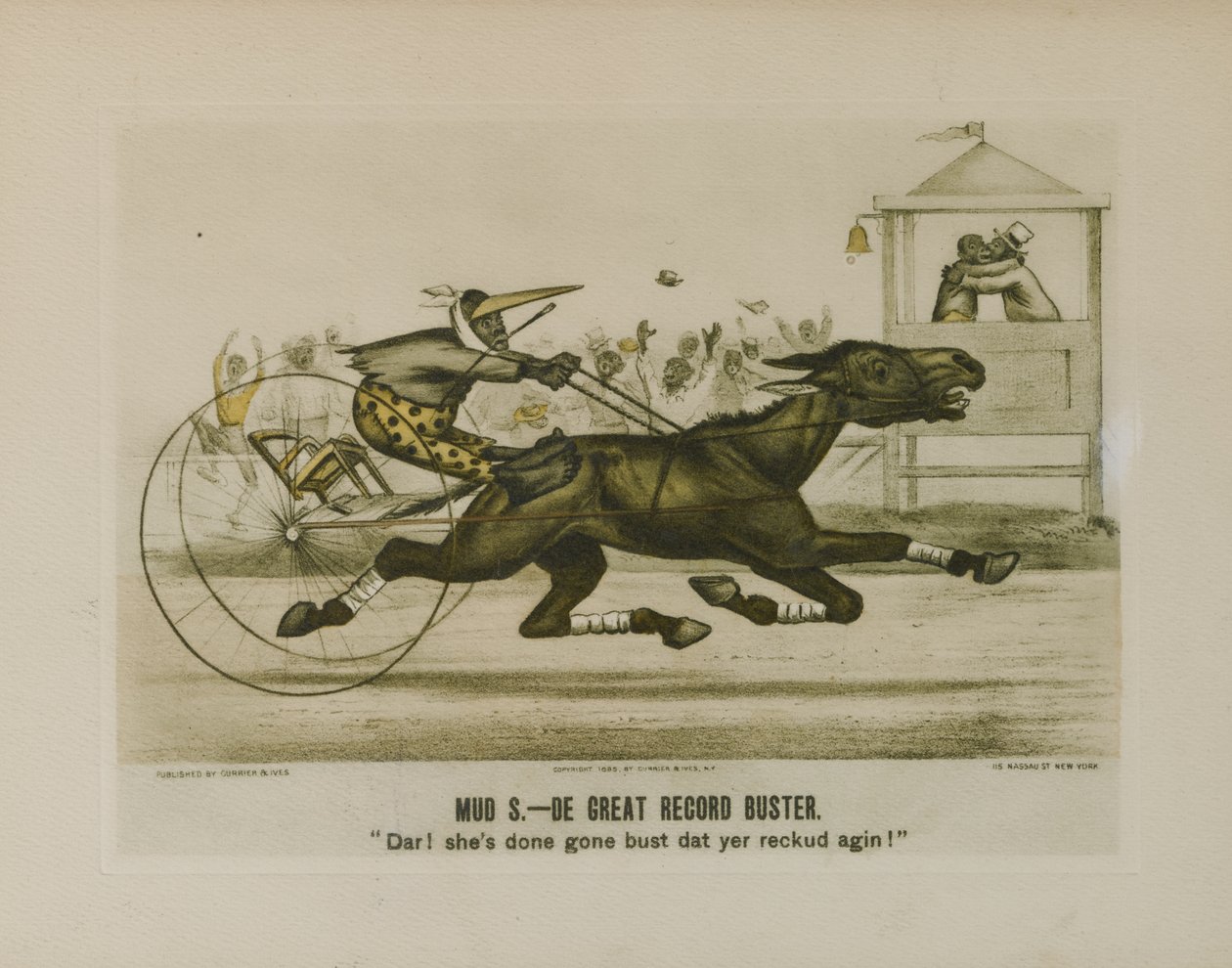 Mud S. - De Great Record Buster av N. & Ives J.M.(1824 95) (after) Currier