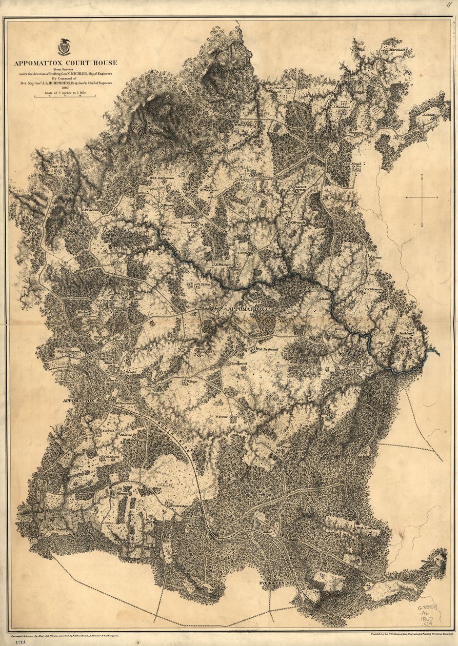 Appomattox rettshus. [1865] av N. Michler