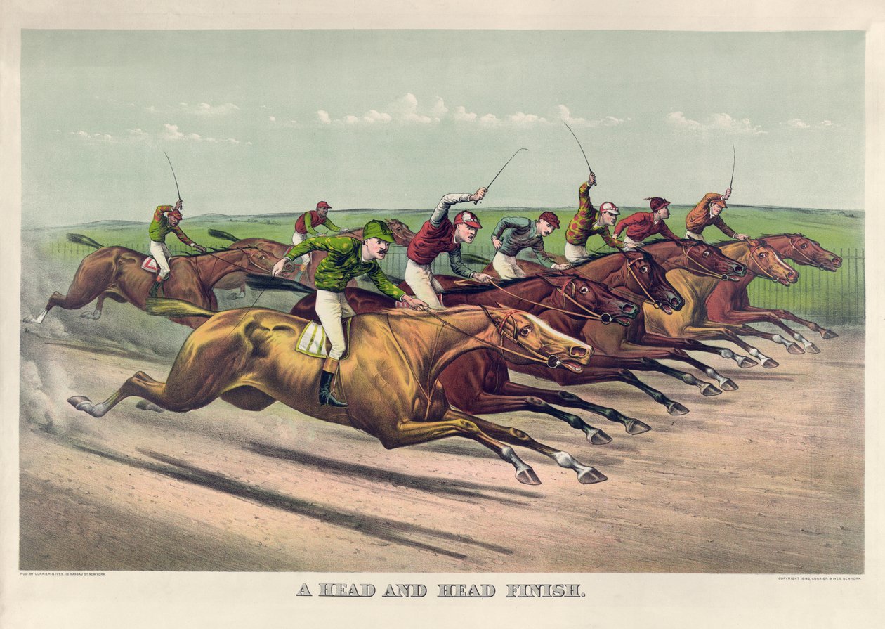 A Head and Head Finish av Currier & Ives av Currier and Ives