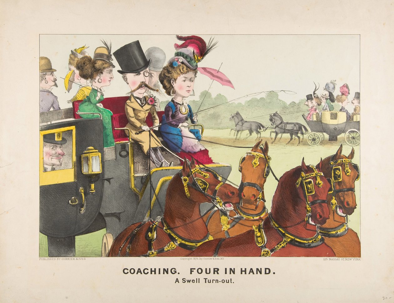 Coaching – Fire i hånden – En stor oppslutning av Currier and Ives