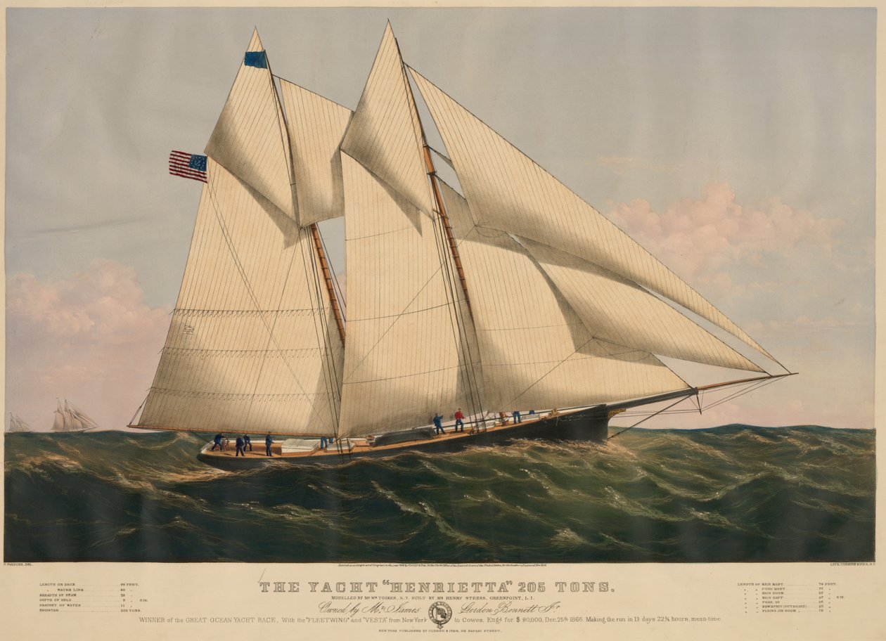 Yachten «Henrietta» 205 tonn av Currier and Ives