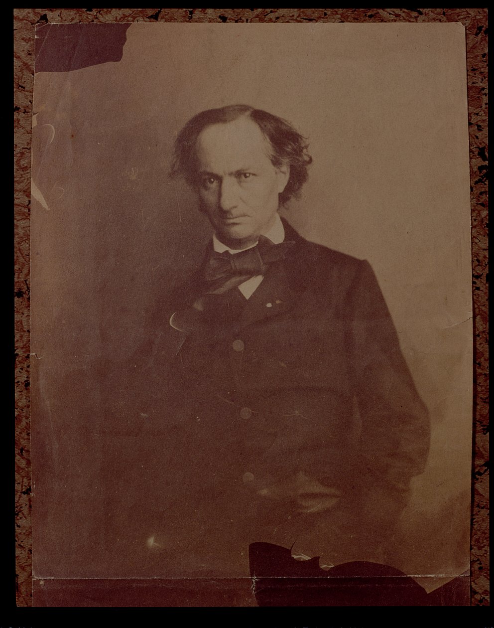 Charles Baudelaire (1820-1867), fransk poet, portrettfotografi av Nadar