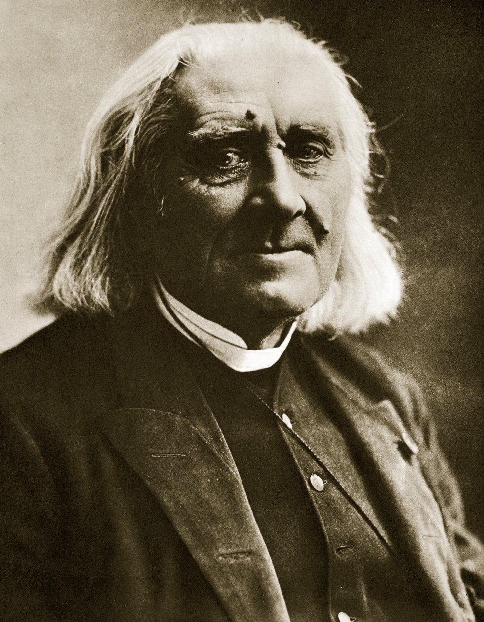 Franz Liszt (sepia-bilde) av Nadar