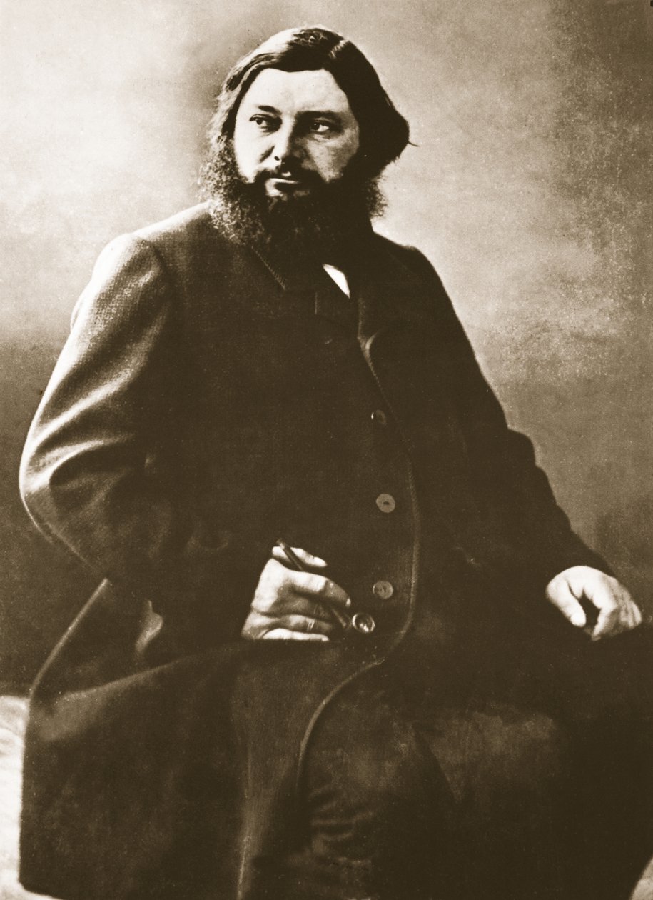 Gustave Courbet, ca. 1861 (fotogravyr) av Nadar
