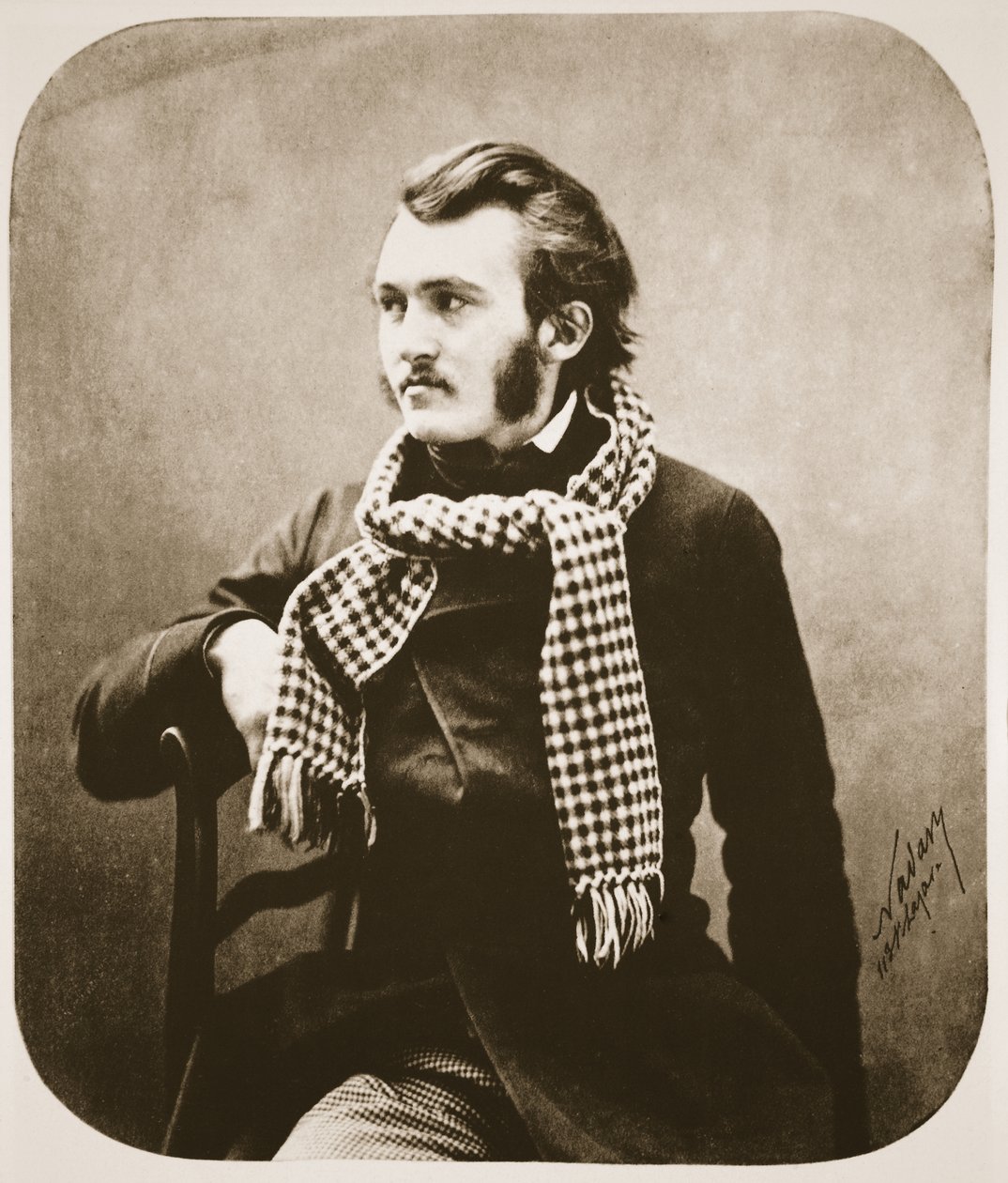 Gustave Dore, 1855 (fotogravering) av Nadar