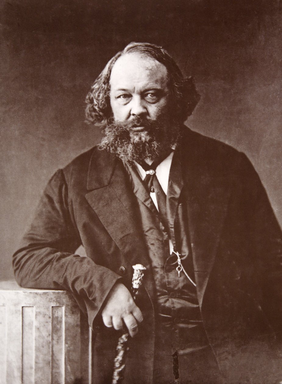 Mikhail Alexandrovitch Bakounine, ca. 1865 (fotogravyr) av Nadar