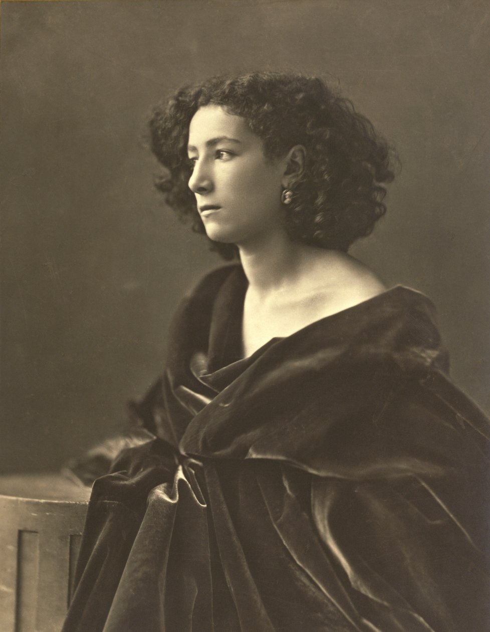 Sarah Bernhardt (1844-1924) fransk skuespillerinne, foto av Gaspard-Felix Tournachon aka Nadar av Nadar