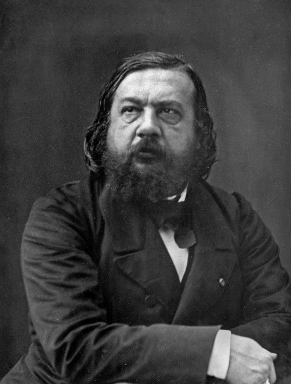 Theophile Gautier (1811-1872) fransk poet, romanforfatter, dramatisk forfatter og kritiker her i 1856 bilde av Felix Nadar hentet fra Disderi Album (n.16 side 3) av Nadar