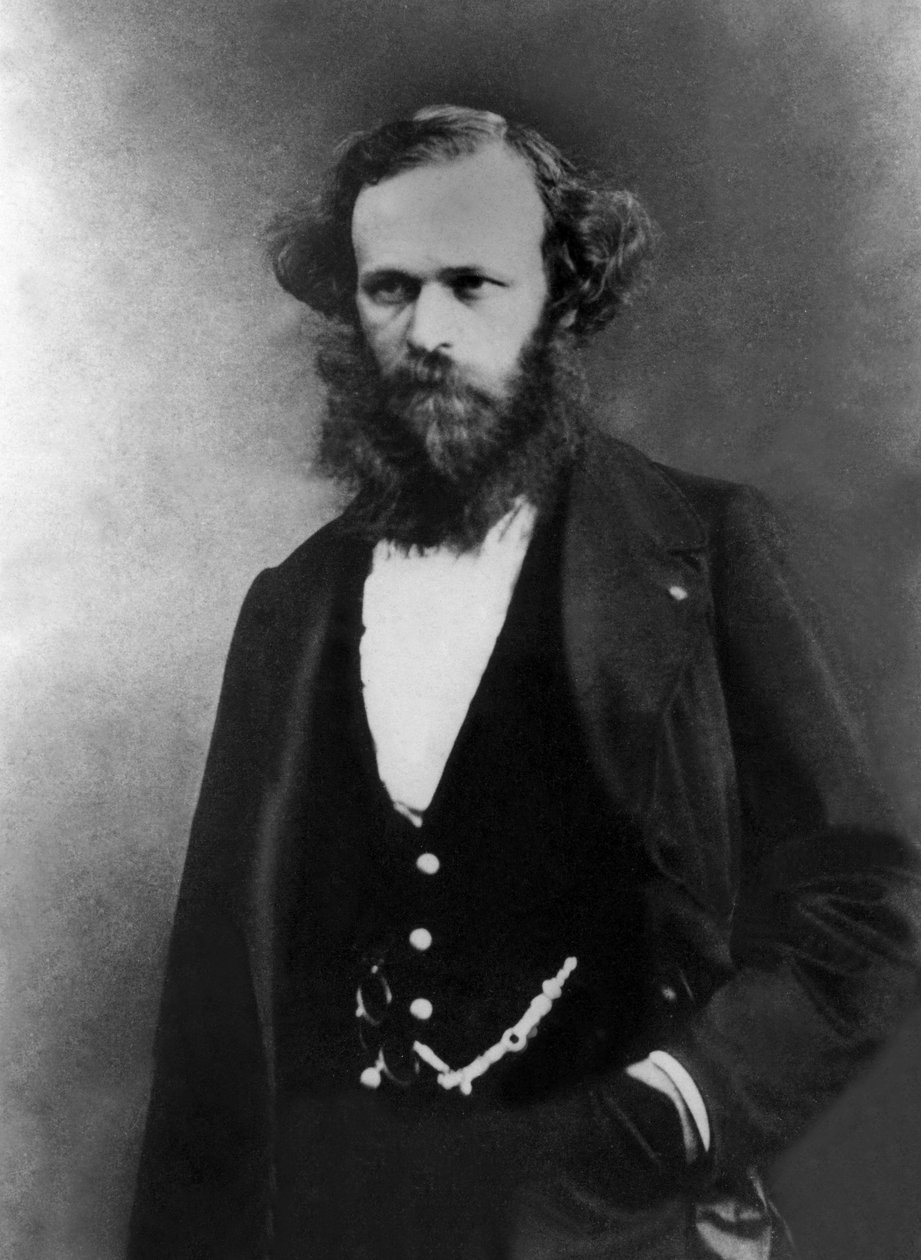 Arsene Houssaye (1815-1896) fransk forfatter, foto av Gaspard Felix Tournachon sa Felix Nadar (1820-1910) av Nadar