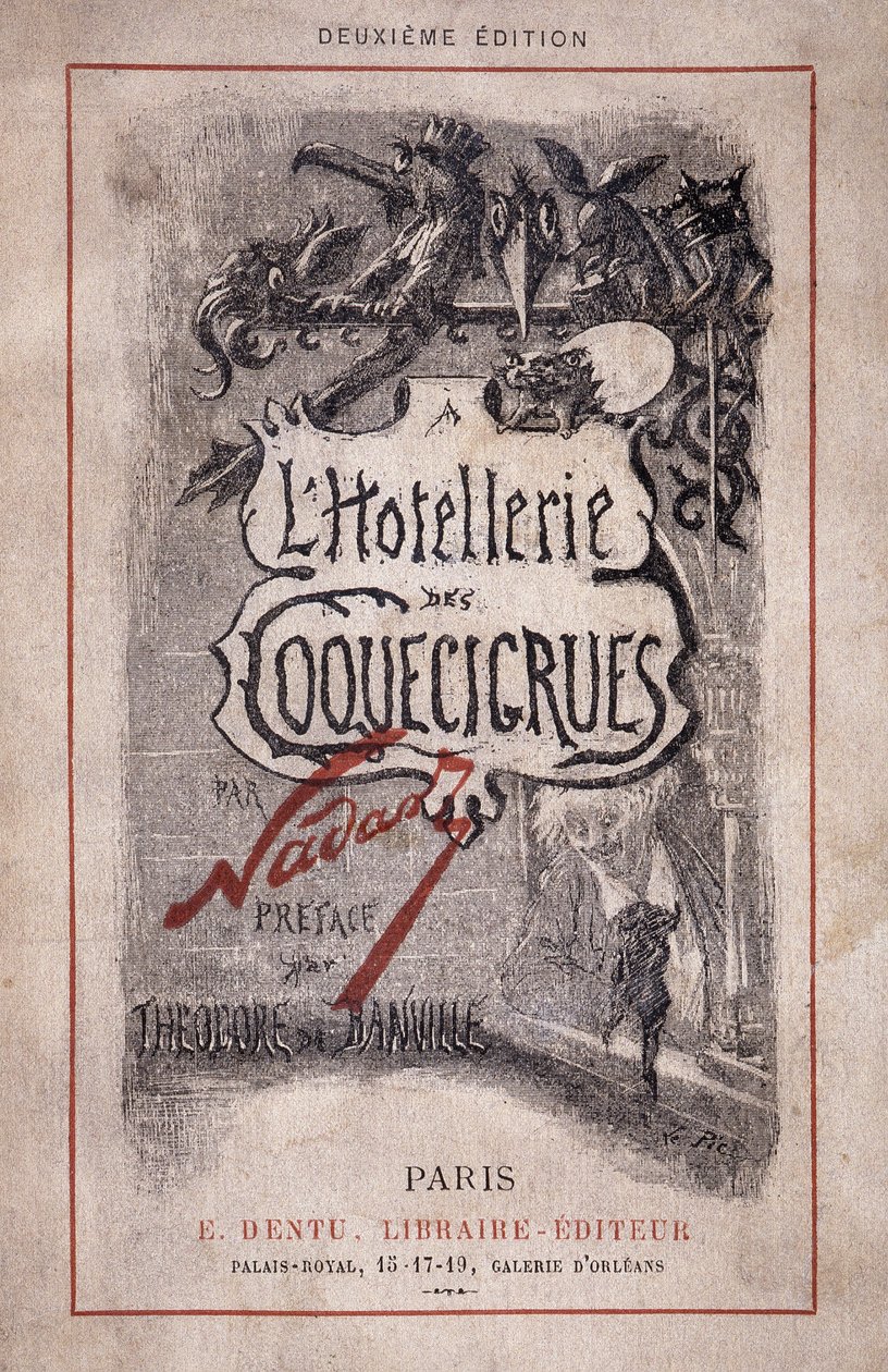 Bestill “Hotellerie des coquecicrues””. Blyantnotater, forord av Theodore de Banville av Nadar