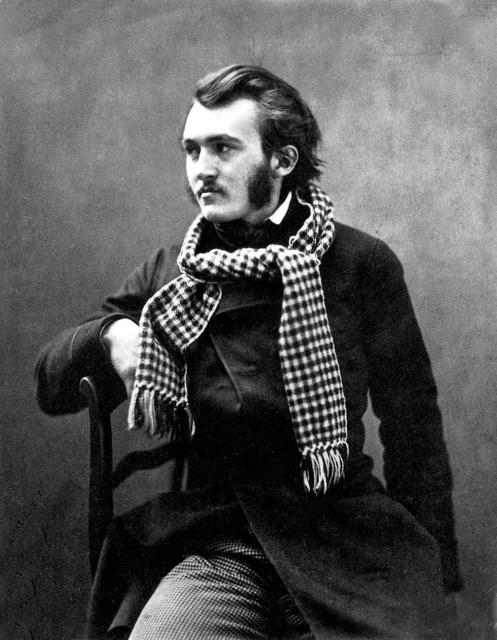 Fransk gravør Gustave Dore (1832-1883) fotografert av Nadar av Nadar