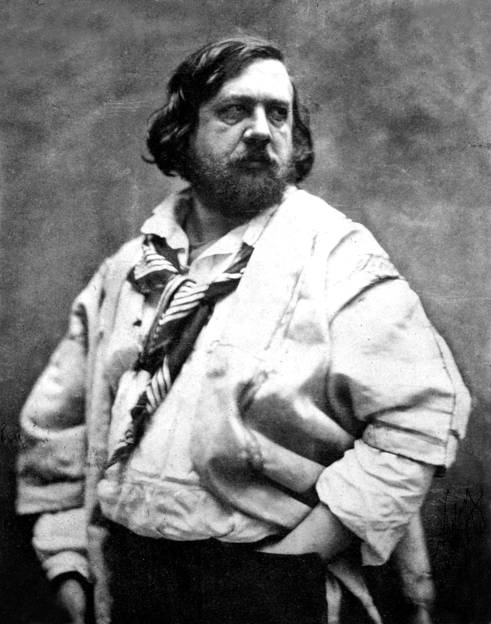 Den franske poeten Theophile Gautier, fotografert av Nadar, ca. 1854-1855 av Nadar