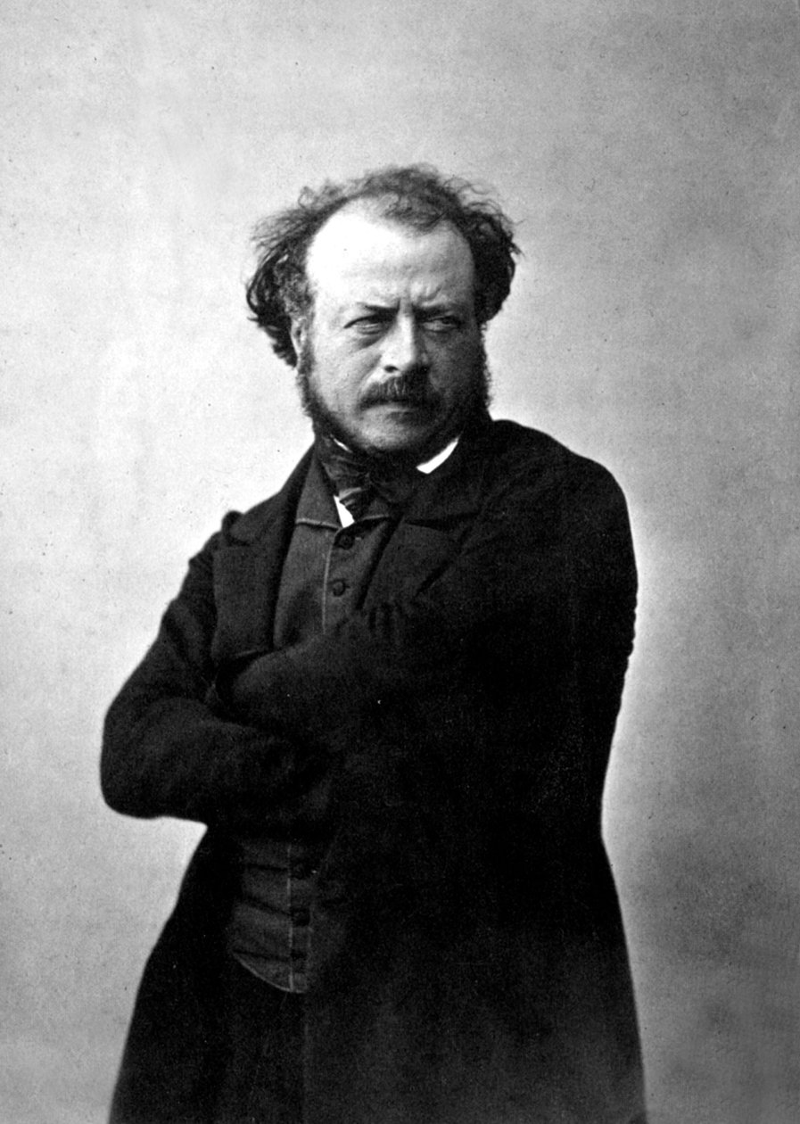 Den franske billedhuggeren Auguste Preault, fotografert av Nadar, ca. 1854 av Nadar