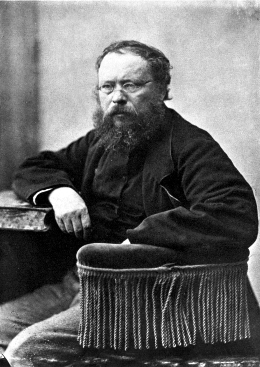 Pierre Joseph Proudhon (1809-1865) fagforening fransk sosialist og politisk teoretiker, foto av Gaspard Felix Tournachon sa Felix Nadar (1820-1910) i 1865 av Nadar