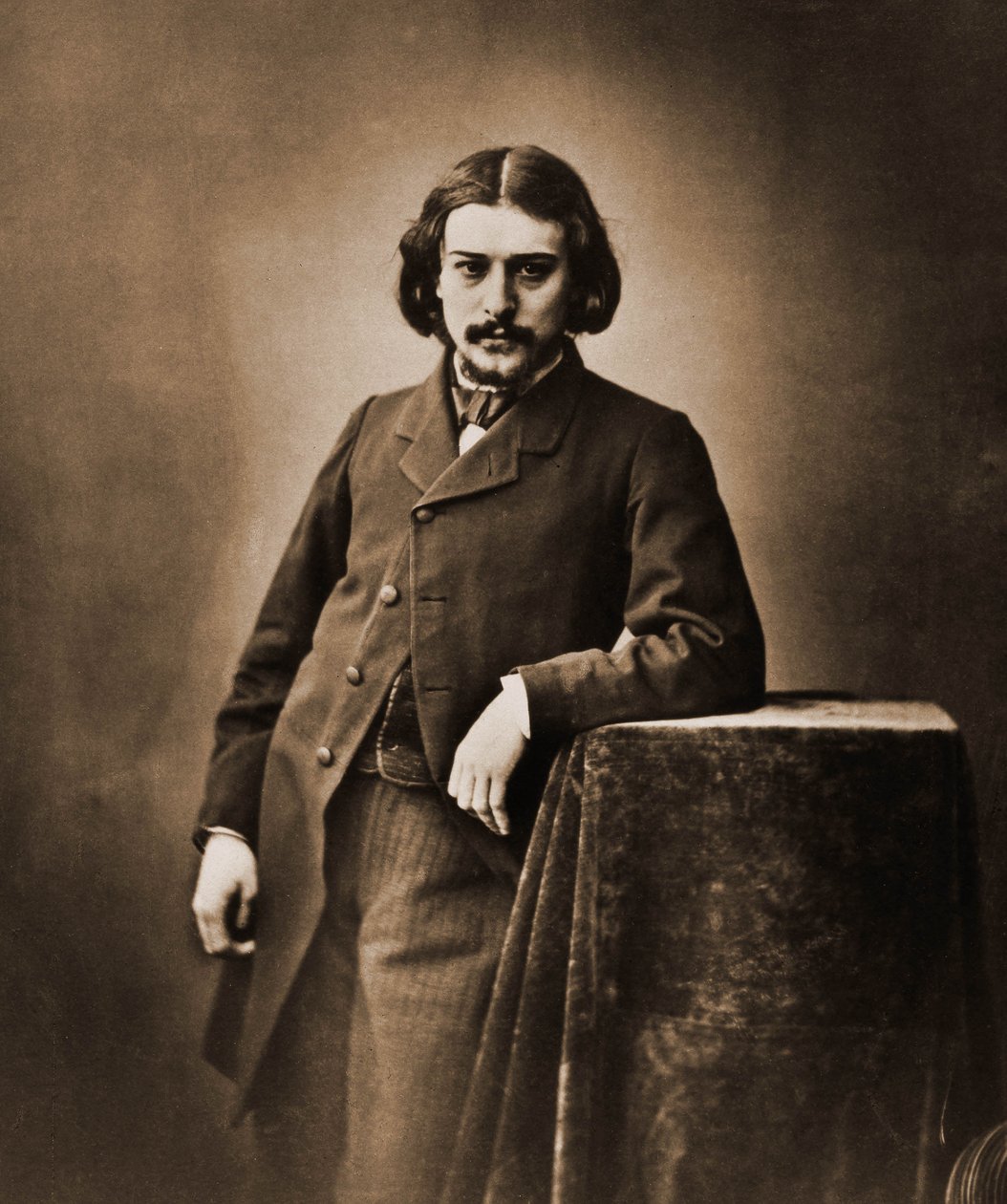 Portrett av Alphonse Daudet, poet, romanforfatter 1840-1897 (bilde) av Nadar