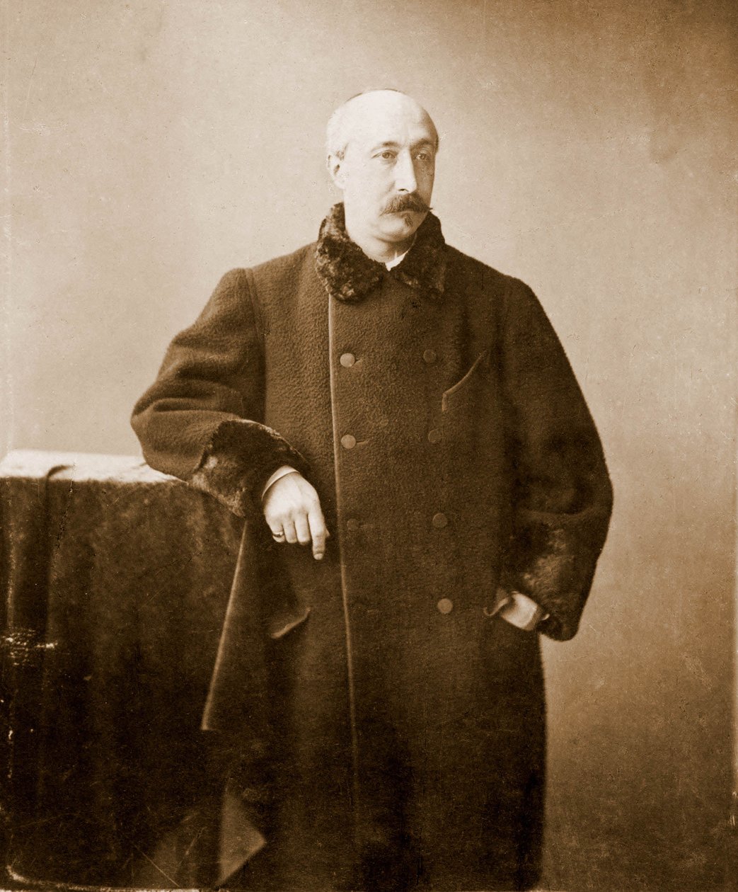 Portrett av Ernest Feydeau, poet, romanforfatter 1821-1873 (far til Georges Feydeau) (foto) av Nadar