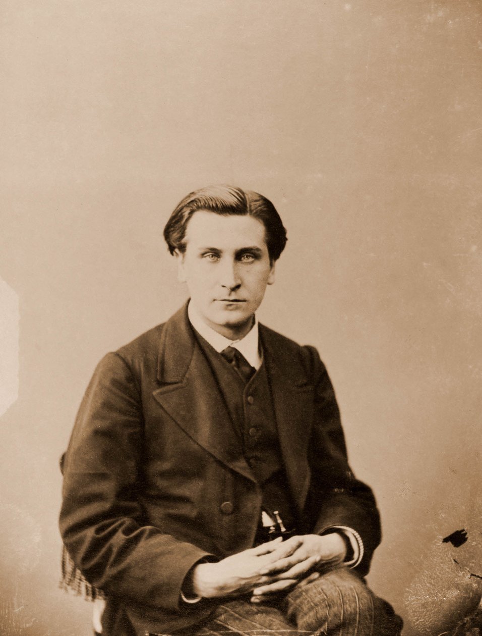 Portrett av Francois Coppee, poet 1842-1908 (bilde) av Nadar