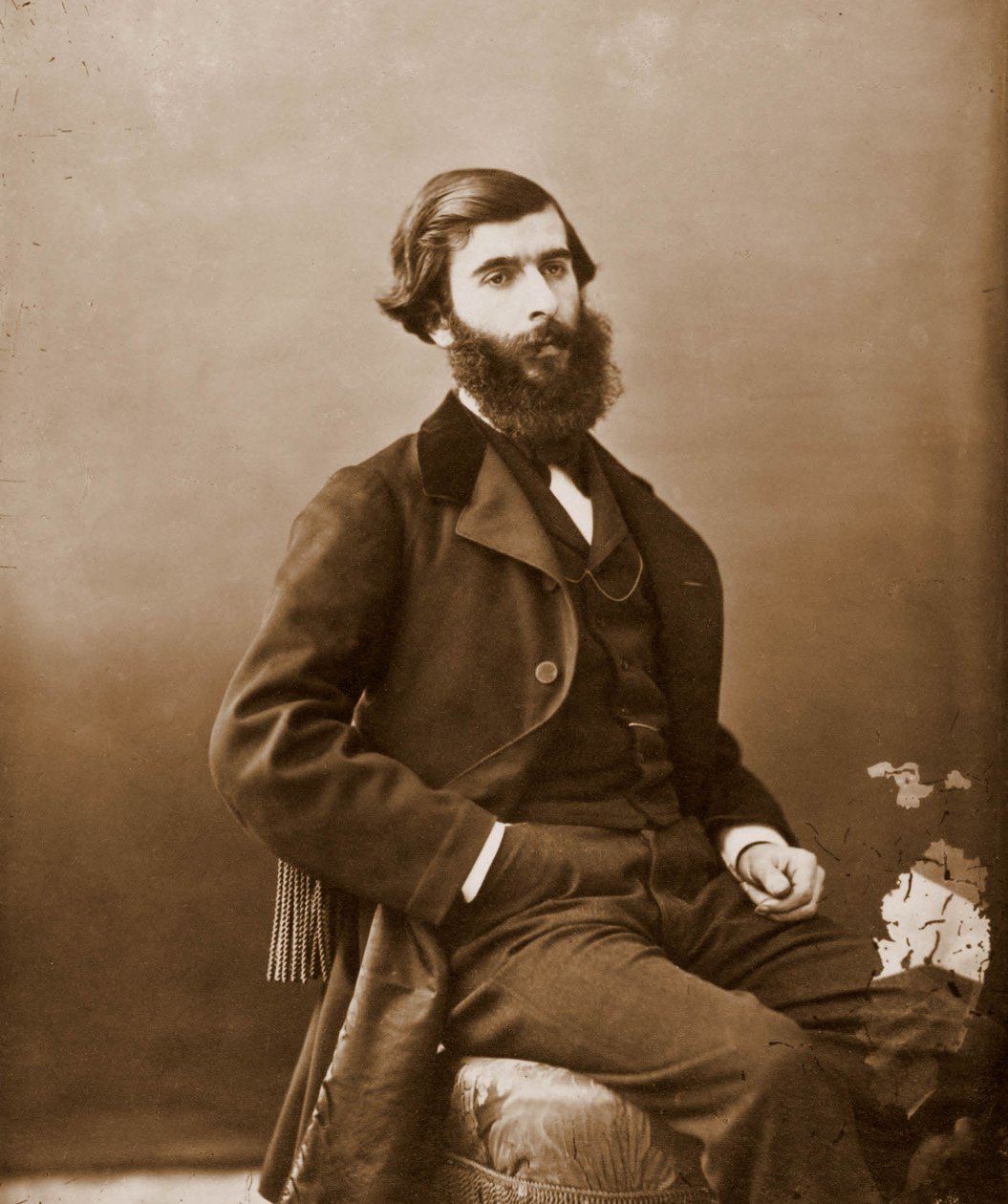 Portrett av Ludovic Havely, libretist 1834-1908. Han skrev for Offenbach (bilde) av Nadar