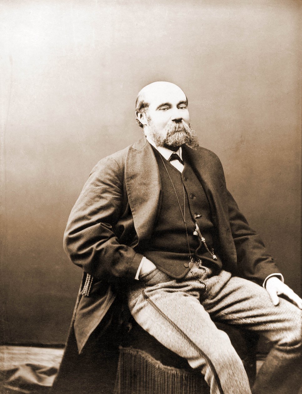 Portrett av Paul Feval, filetonist fra Gaboriau og Ponson du Terrail 1817-1887 (bilde) av Nadar