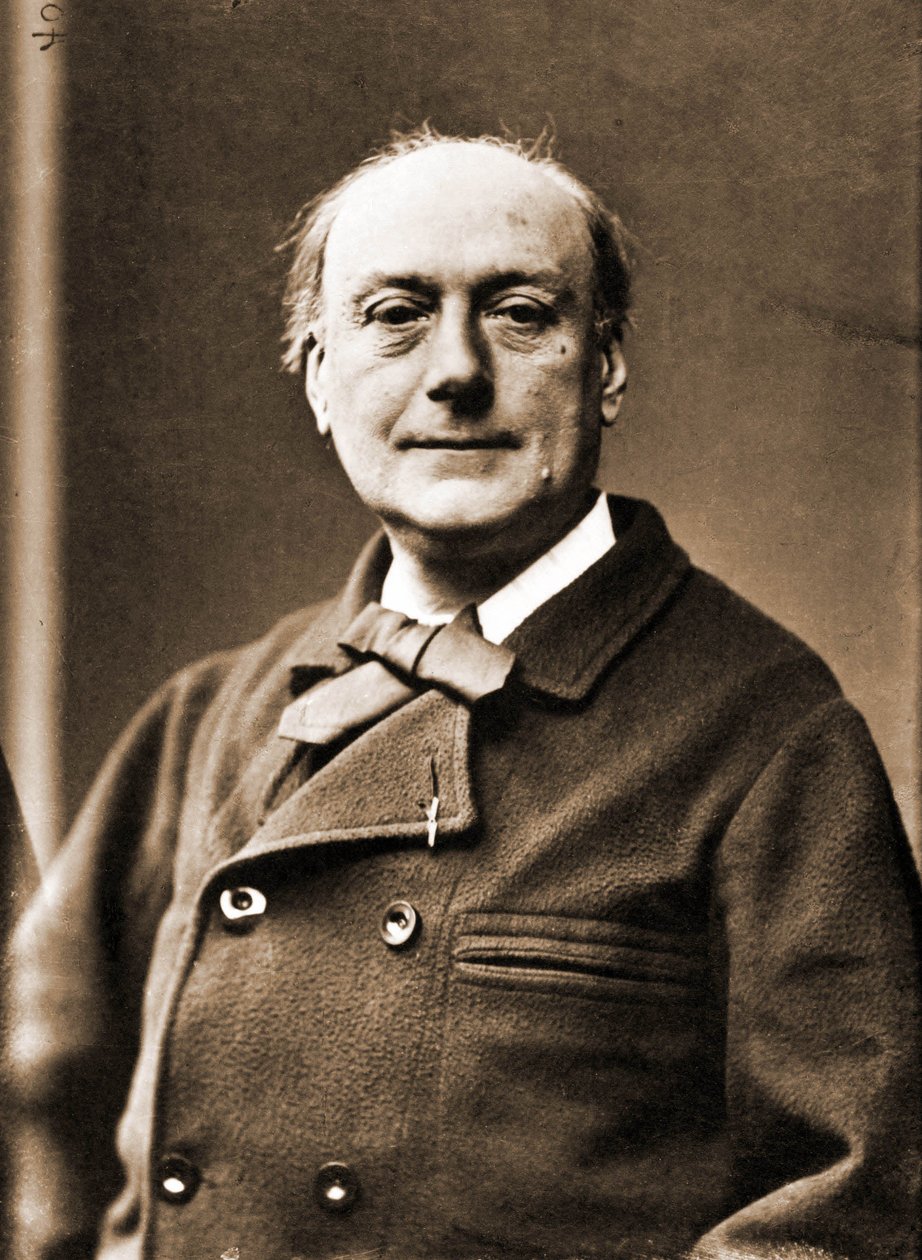 Portrett av Theodore de Banville, poet 1823-1891 (bilde) av Nadar