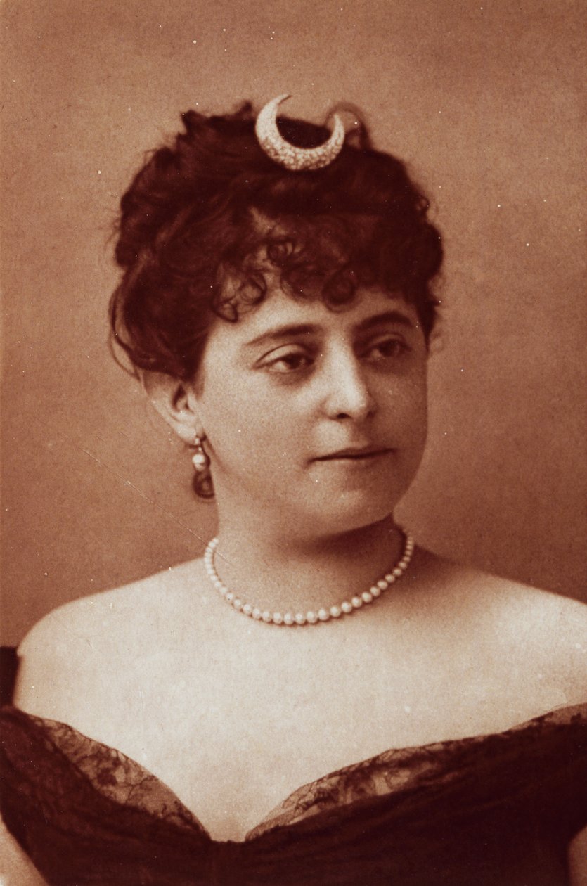 Sibyl Sanderson (1865-1903), amerikansk sopran, fotografi av Felix Nadar (1820-1910) av Nadar