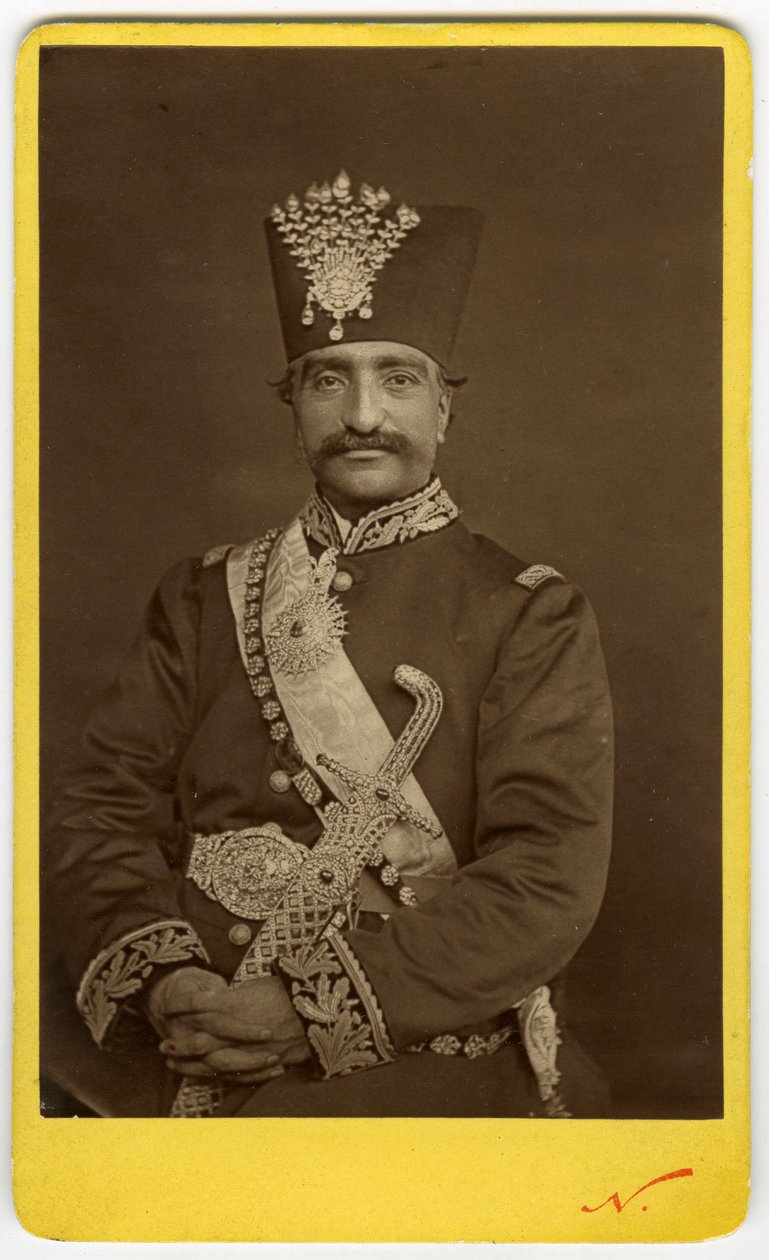 Kjentfotografi av sjahen fra Iran av Nadar