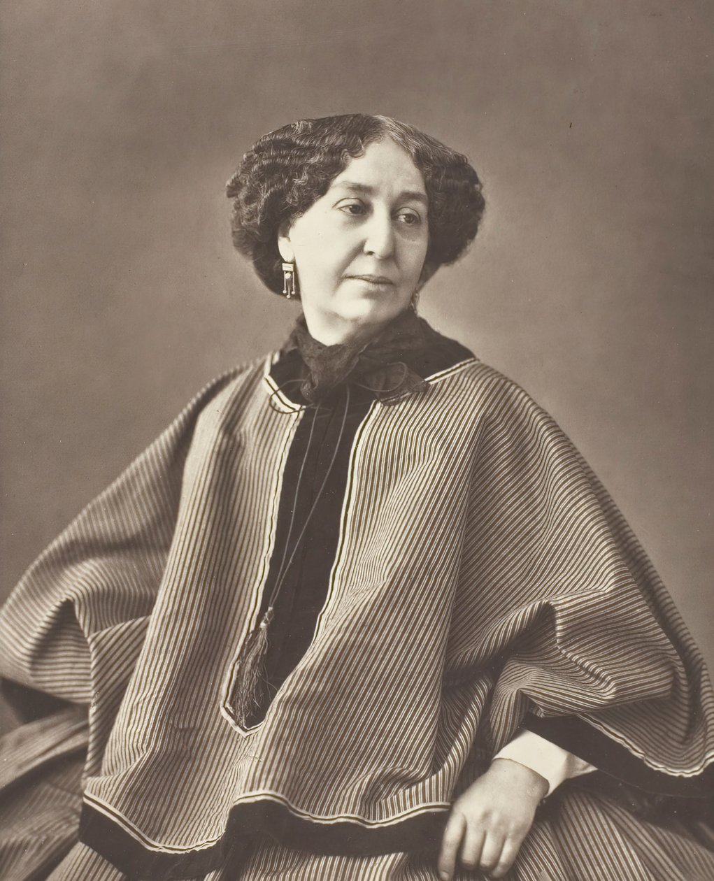 Georges Sand født Amantine Lucile Aurore Dupin, fransk forfatter, 1804-1876, 1864. av Nadar