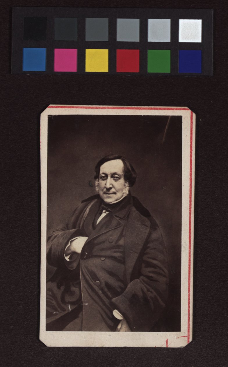 Gioachino Antonio Rossini (1792-1868), komponist av Nadar