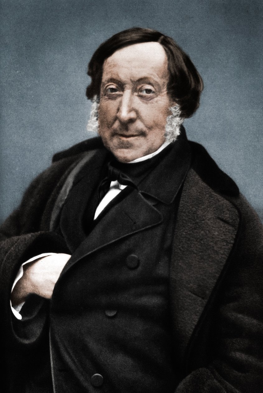 Gioachino Rossini 1792-1868, italiensk komponist av Nadar