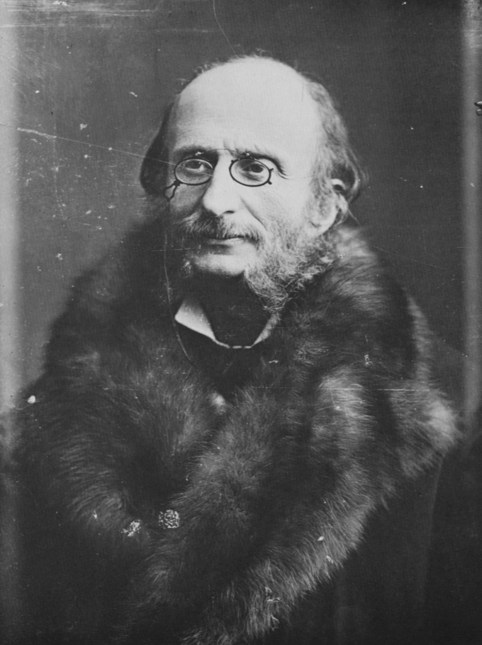 Jacques Offenbach , tyskfødt fransk komponist, c1875 av Nadar