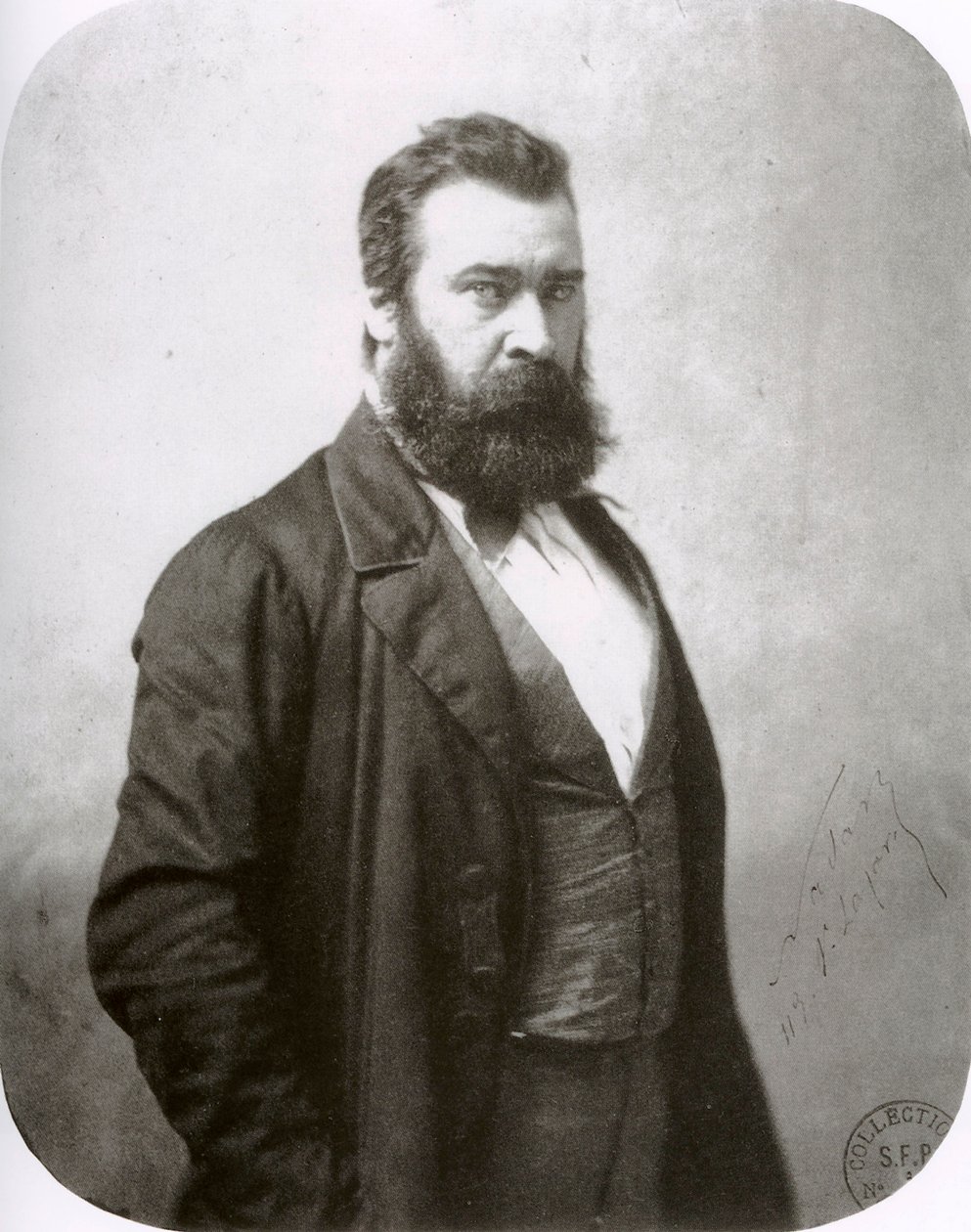 Jean-François Millet , fransk maler, c1860-tallet av Nadar