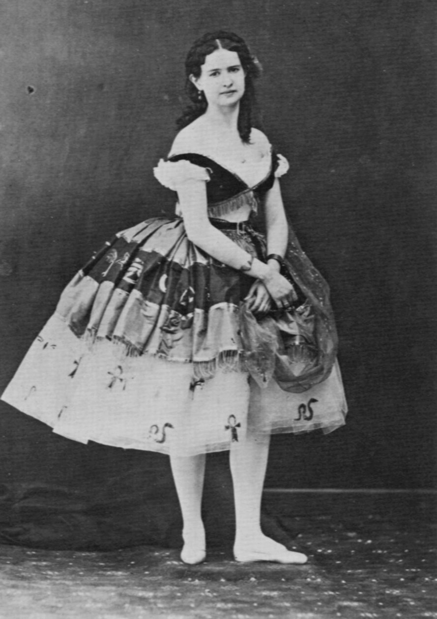 Maria Surovshchikova-Petipa, russisk ballettdanser, c1861 av Nadar